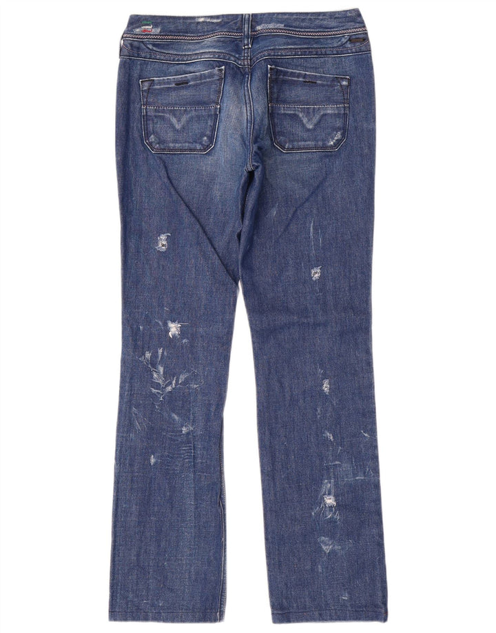 Diesel Dame Lowky Distressed Slim Jeans W29 L30 Blå Bomuld