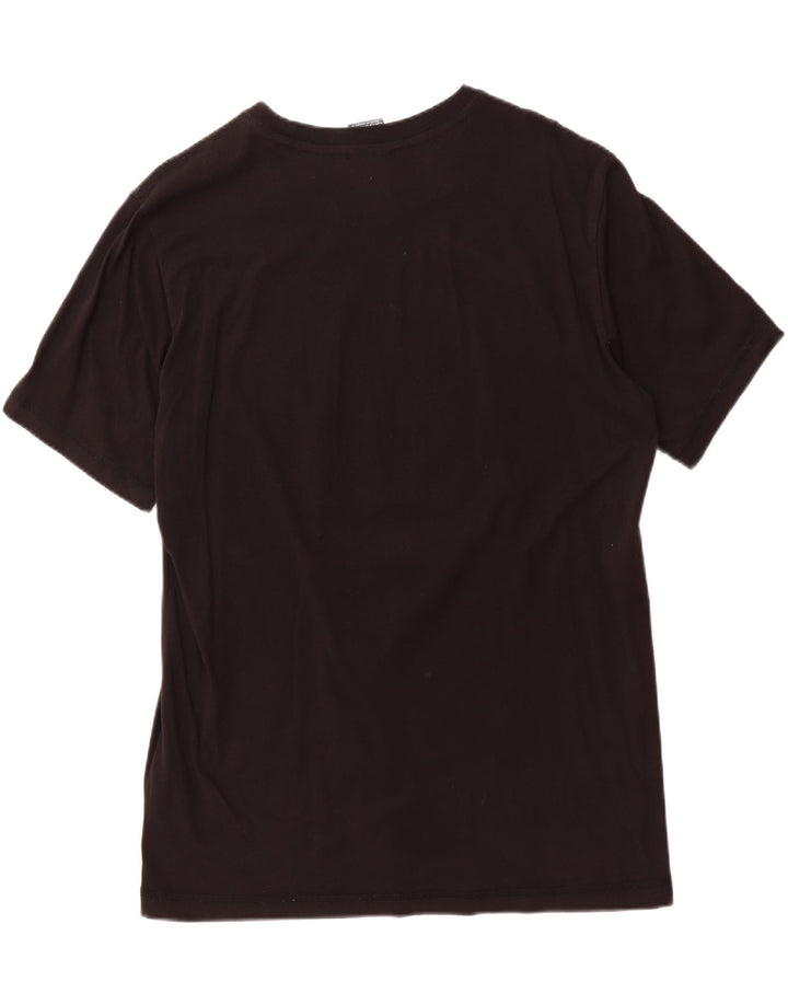 CHAMPION Mens Graphic T-Shirt Top Large Black Cotton