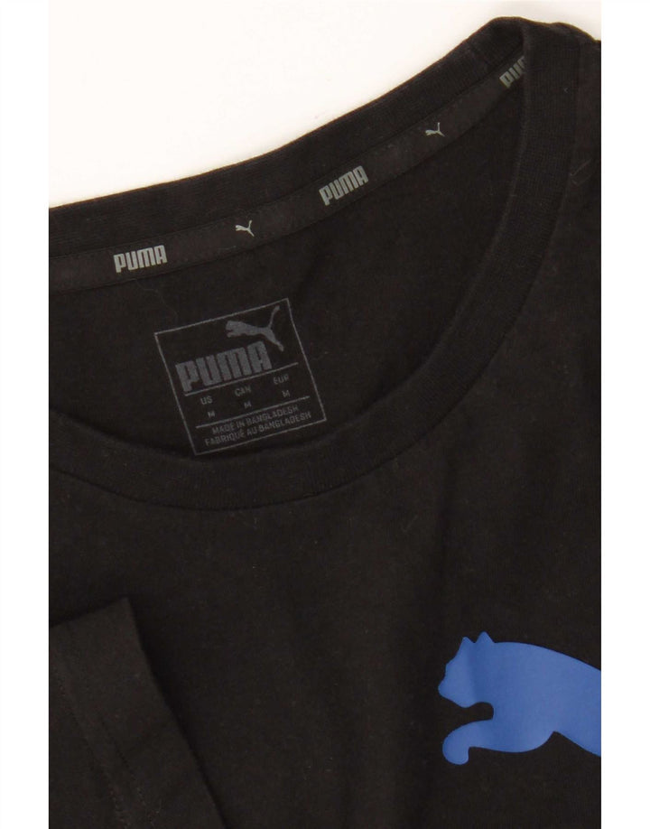 Puma Herre Grafisk T-Shirt Top Medium Sort