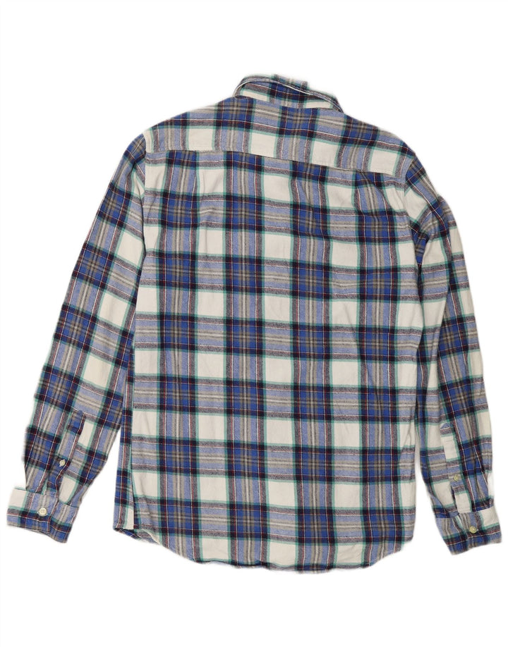 Jack Wills Herre flannelskjorte lille marineblå plaid bomuld