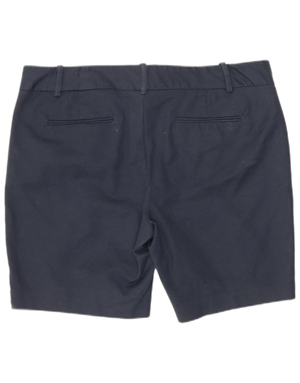 Dkny Dame Chino Shorts US 14 XL W36 Marineblå Bomuld