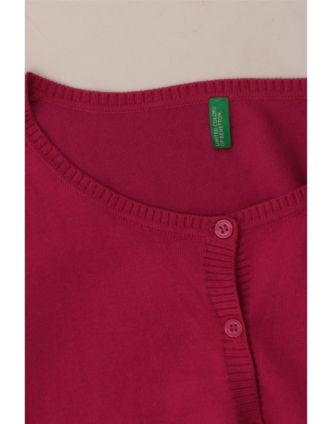 BENETTON Womens Cardigan Sweater UK 10 Small Pink Vintage Benetton and Second-Hand Benetton from Messina Hembry 