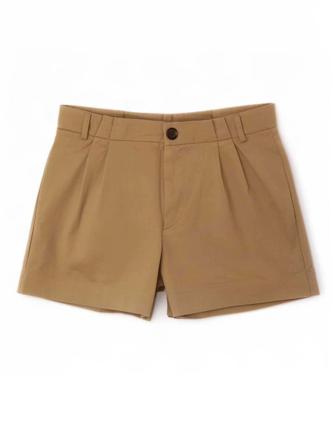 Zara Dame Pegged Casual Shorts Medium W28 Beige Bomuld