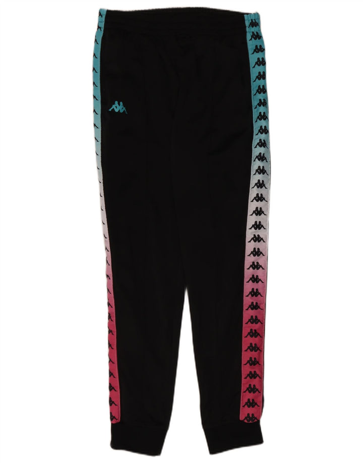 Kappa Herre grafisk træningsdragt Bukser Joggers Medium Sort Colourblock