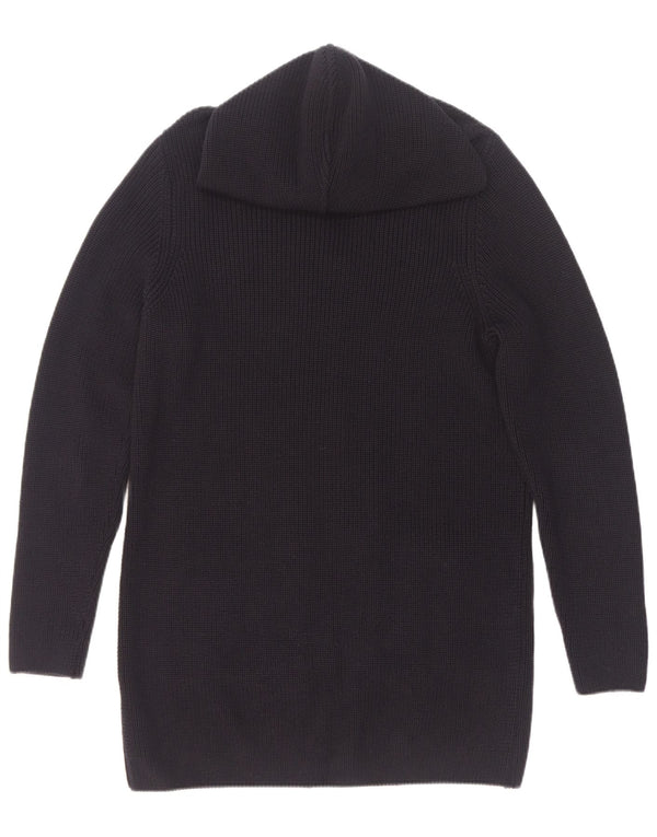 Zara Herre hættecardigan sweater lille marineblå bomuld