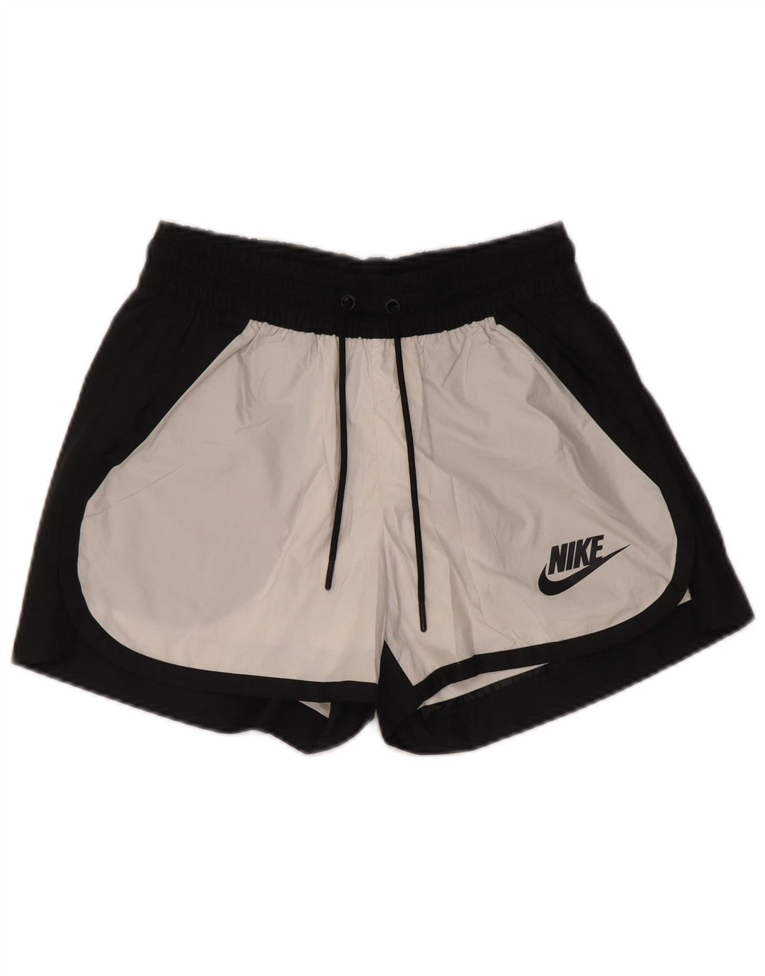 NIKE sportsshorts til kvinder UK 6 XS Sort Colourblock Polyester