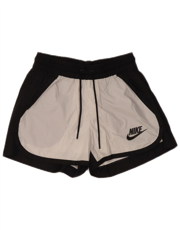 NIKE sportsshorts til kvinder UK 6 XS Sort Colourblock Polyester