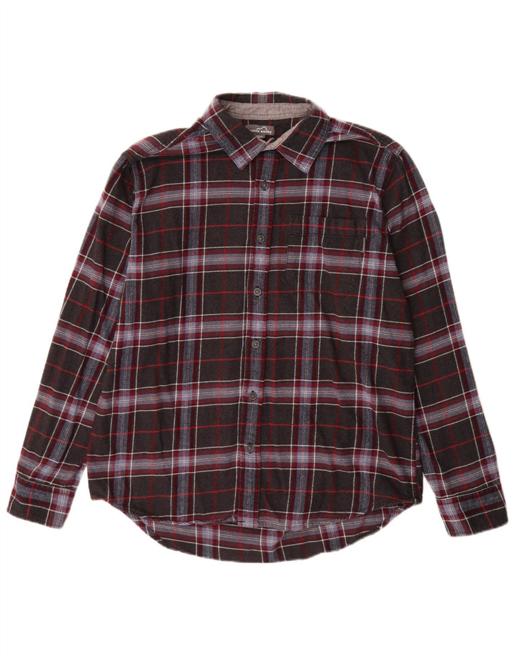 Eddie Bauer Herre flannelskjorte Stor grå ternet bomuld