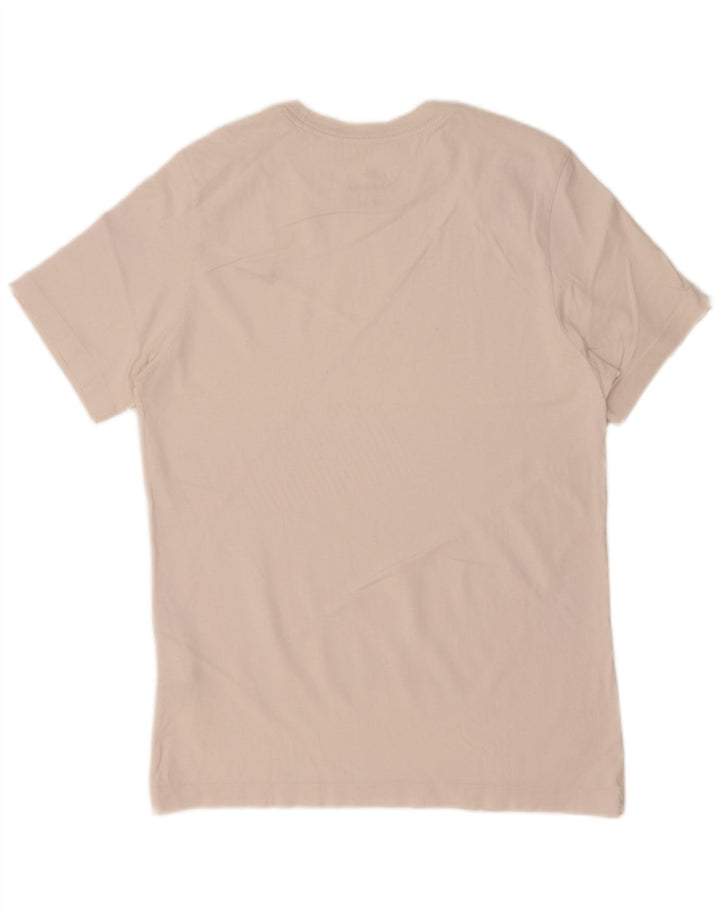 Nike T-shirt top til mænd, lille hvid bomuld