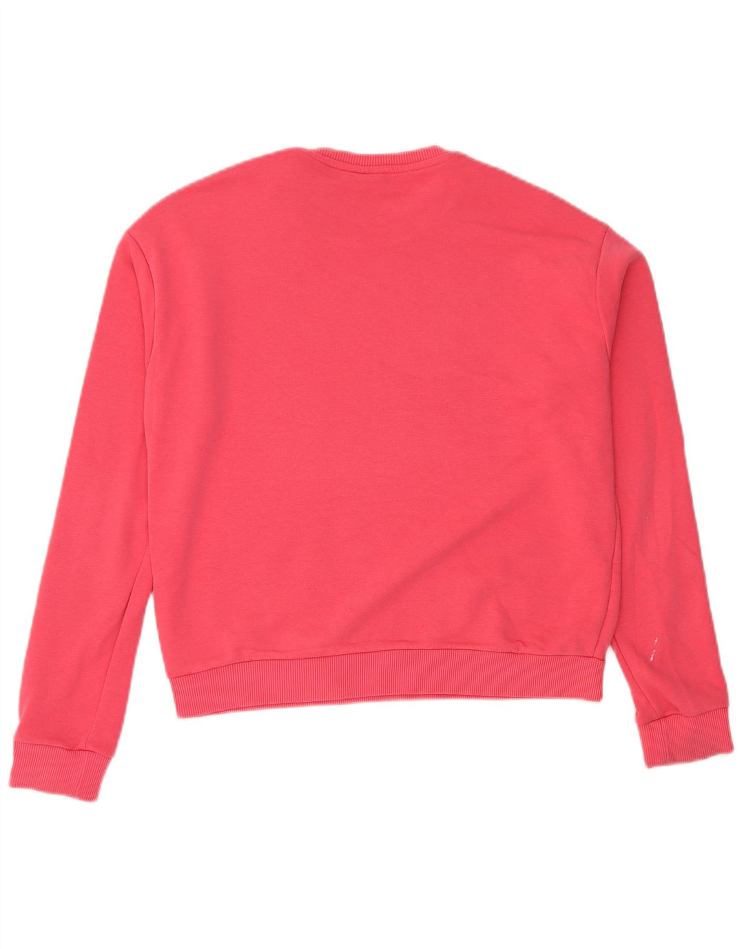 Fila Dame Grafisk Sweatshirt Jumper UK 14 Medium Pink Colourblock