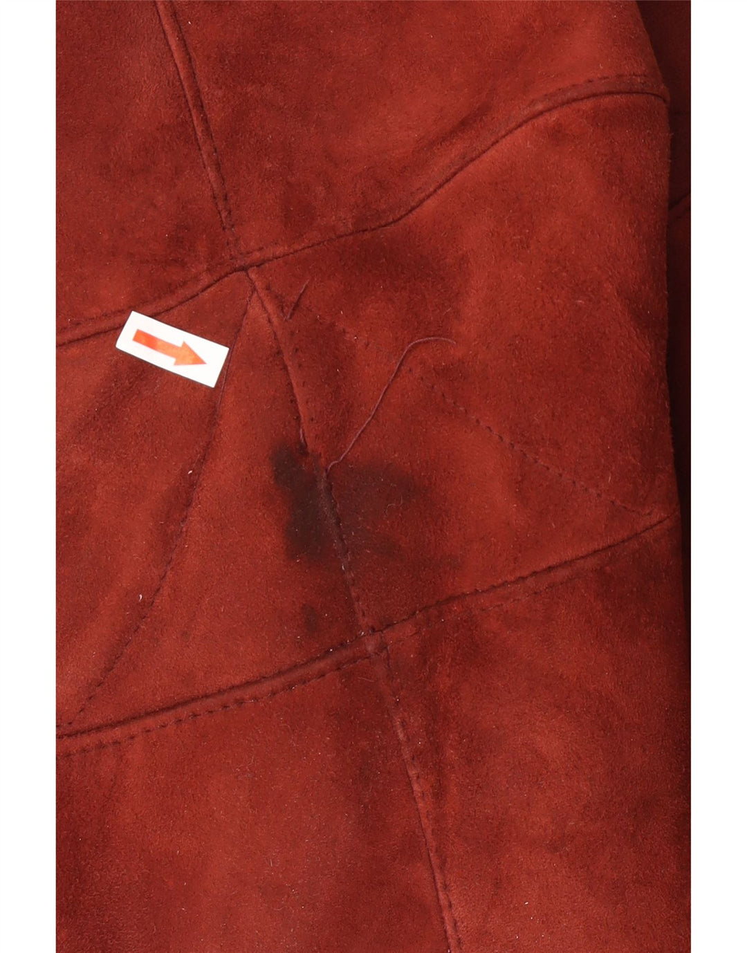 Vintage Dame Shearling Jacket IT 42 Medium Burgundy Shearling