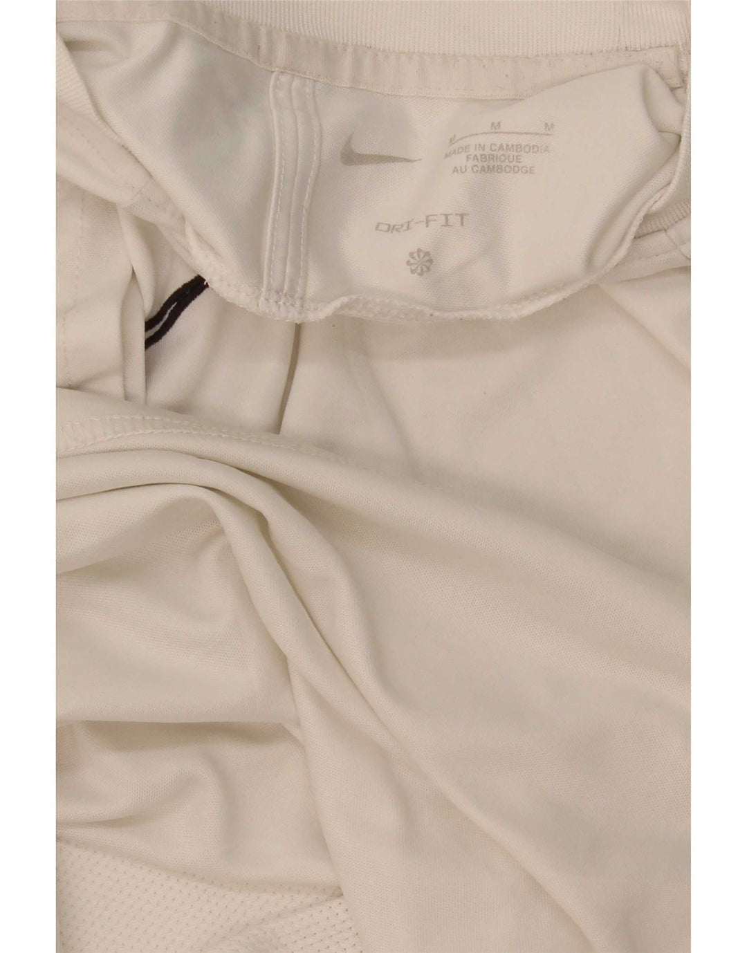 Nike Herre Dri Fit T-shirt Top Medium White Colourblock