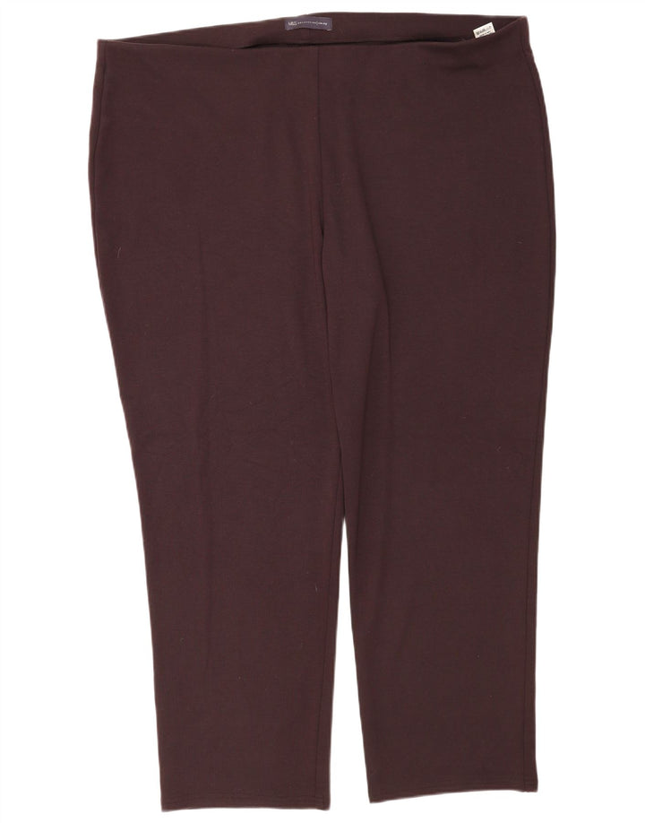 Marks & Spencer Dame Slim Leggings UK 22 3XL Brun Polyester