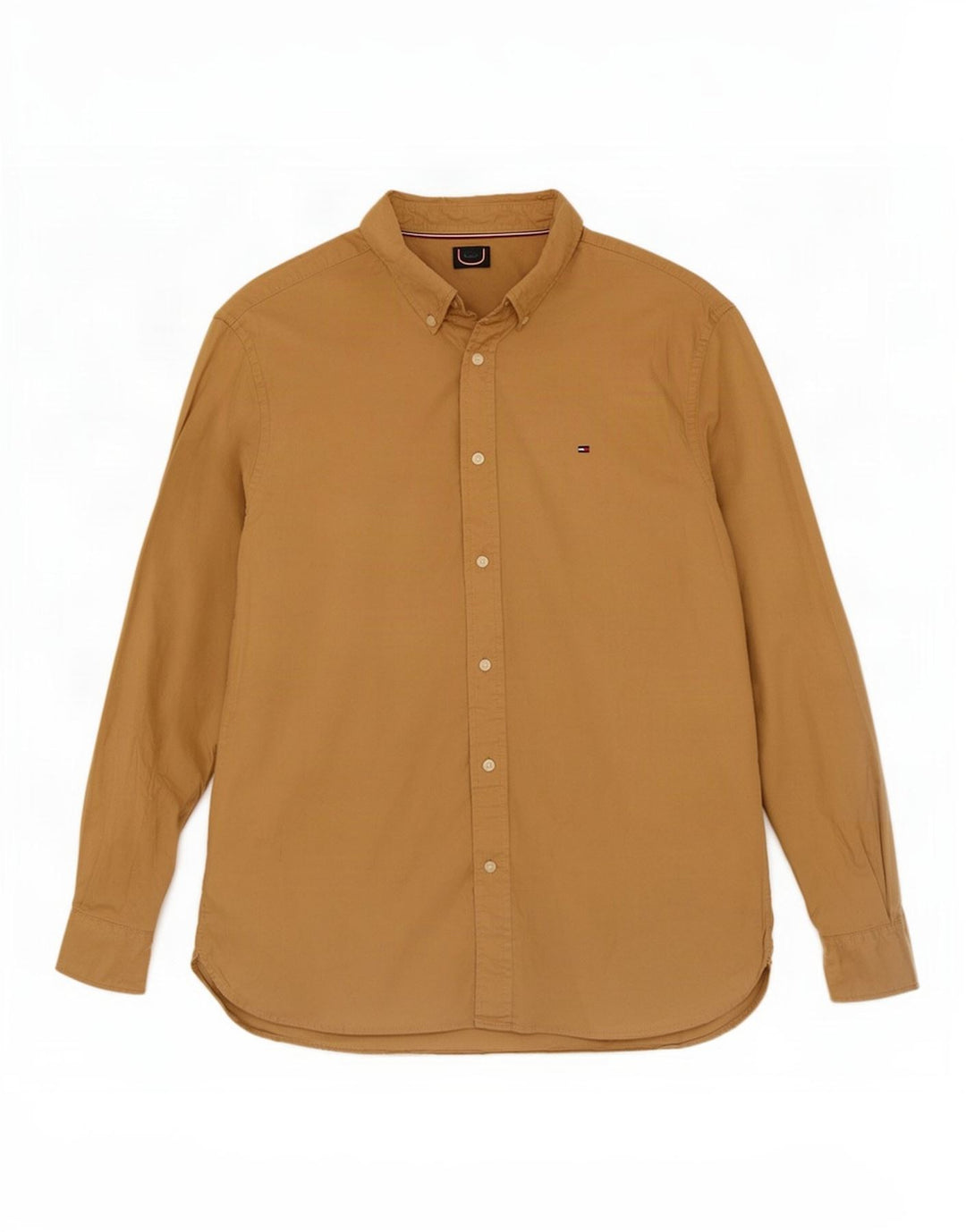 Tommy Hilfiger Herreskjorte XL Beige Bomuld
