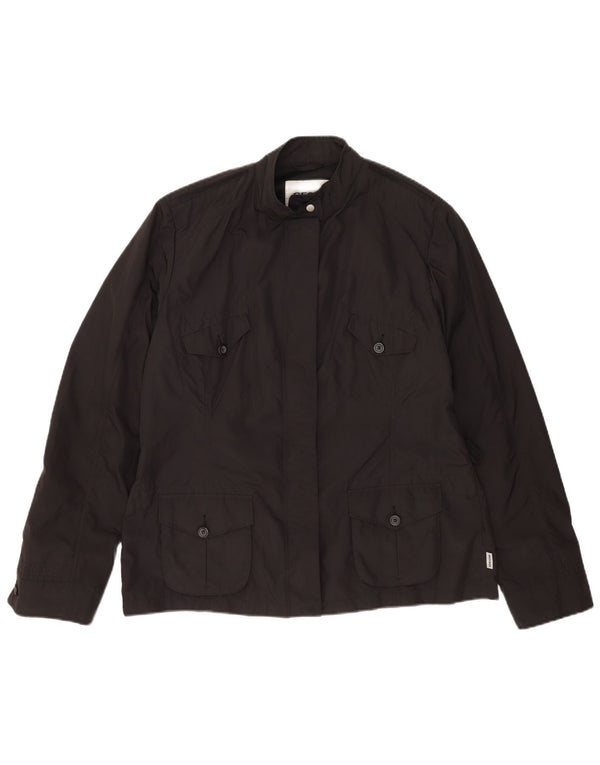Geox Womens Respira Utility Jacket UK 18 XL Sort Polyester