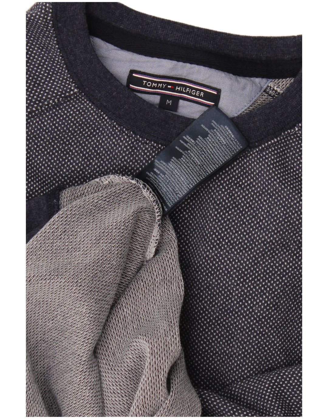 Tommy Hilfiger Herre Sweatshirt Jumper Medium Navyblå Bomuld