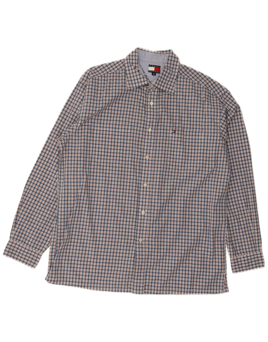 Tommy Hilfiger Herre Regular Fit skjorte Medium Blue Check