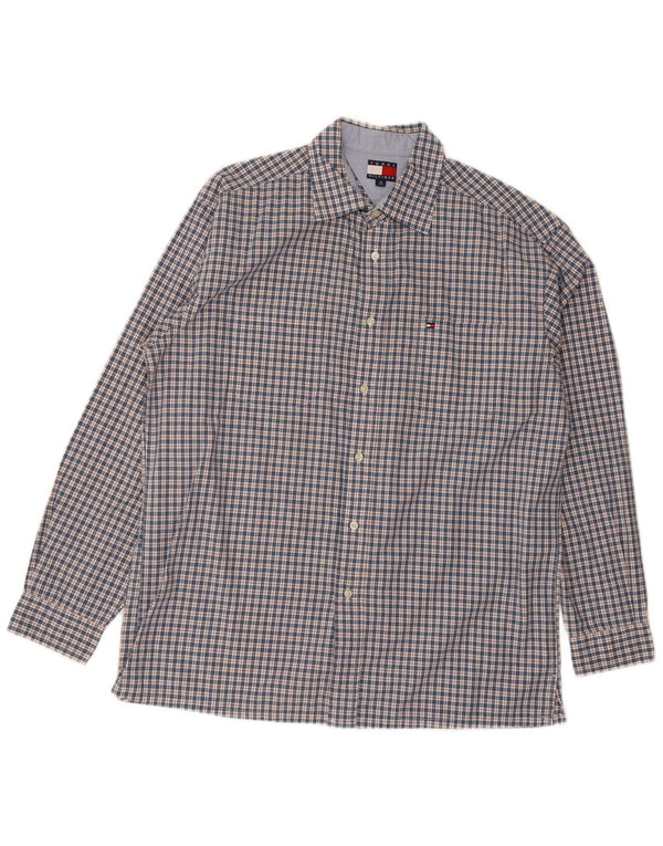 Tommy Hilfiger Herre Regular Fit skjorte Medium Blue Check
