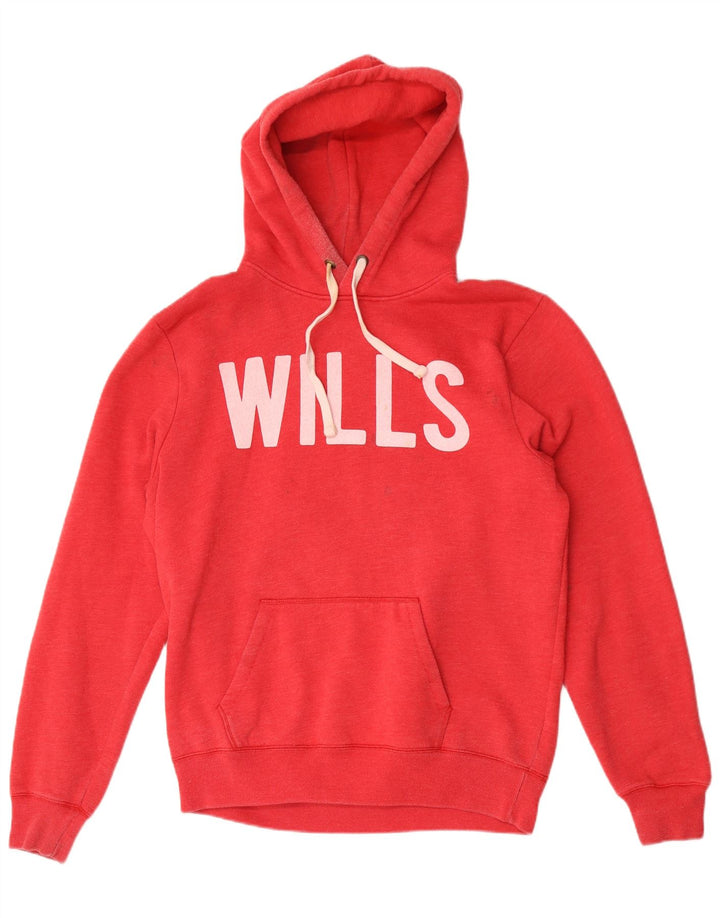 JACK WILLS Grafisk hættetrøje til mænd Medium rød bomuld