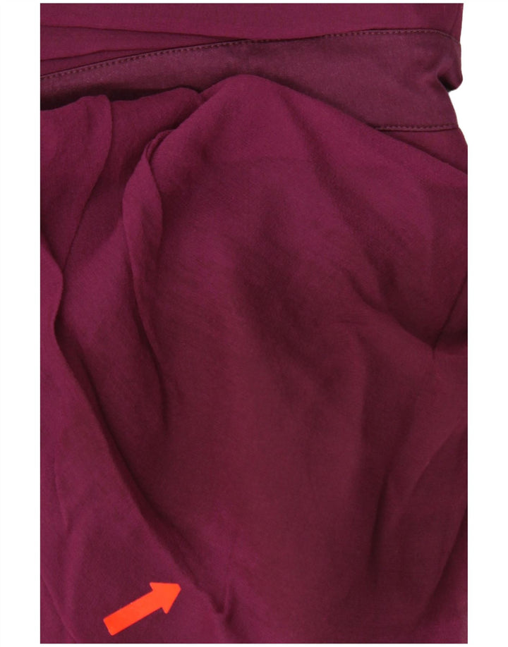 Karen Millen Womens One Shoulder Dress UK 12 Medium Purple Polyester