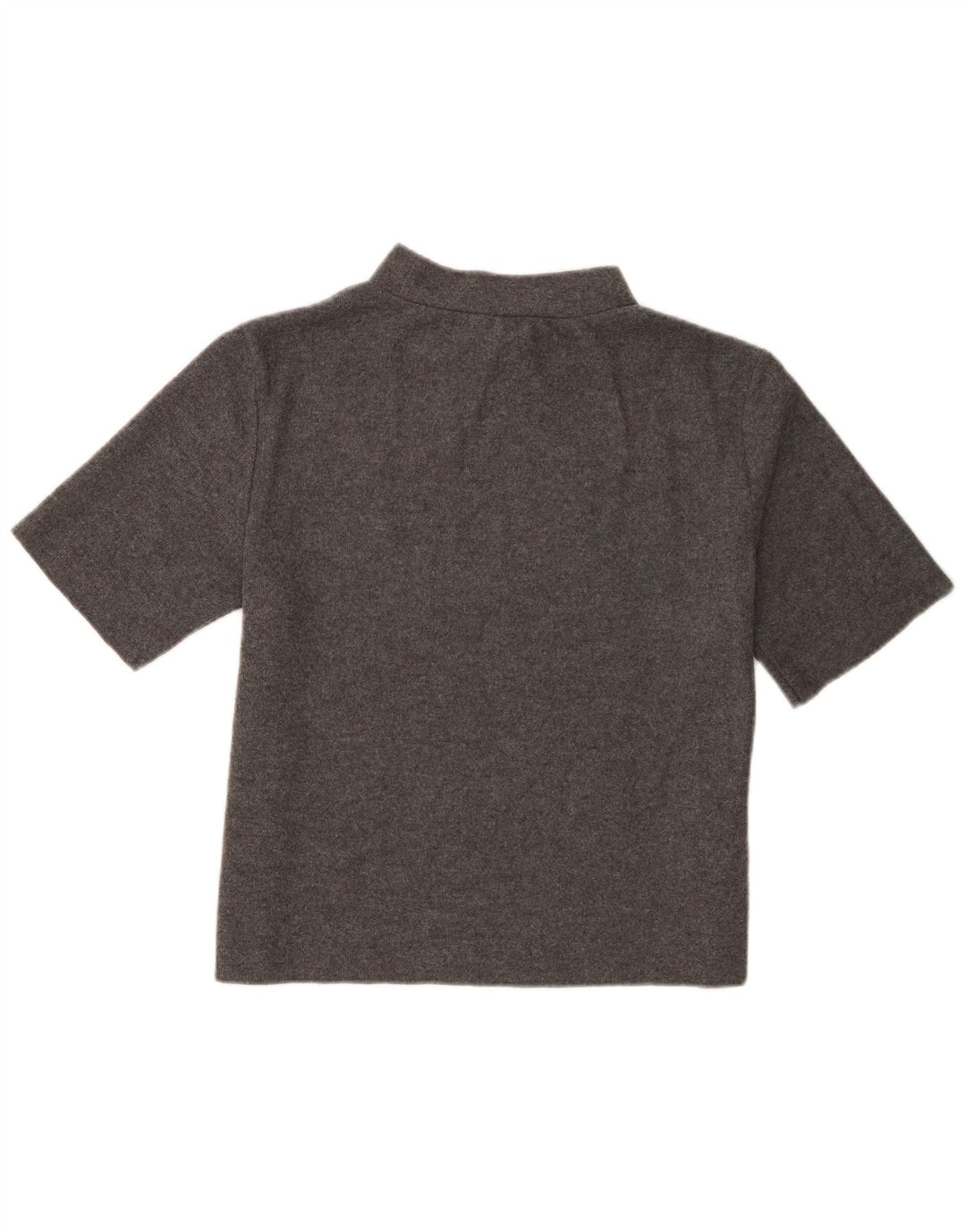 Zara Dame T-Shirt Top UK 14 Stor Grå Polyester
