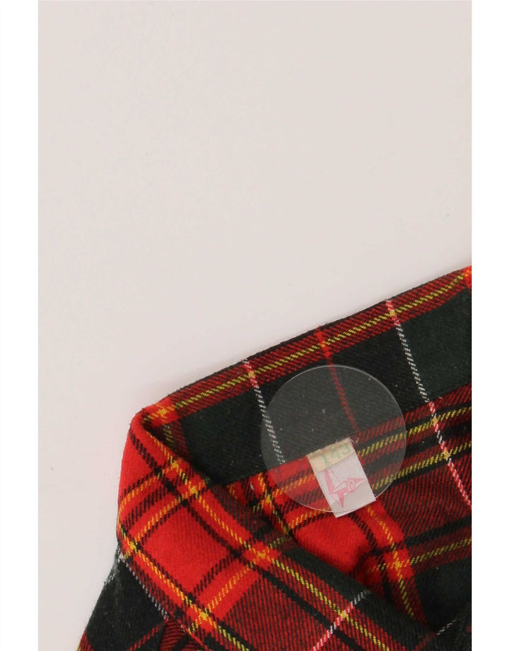 Vintage herre overshirt flannel skjorte str. 43 Stor rød plaid uld