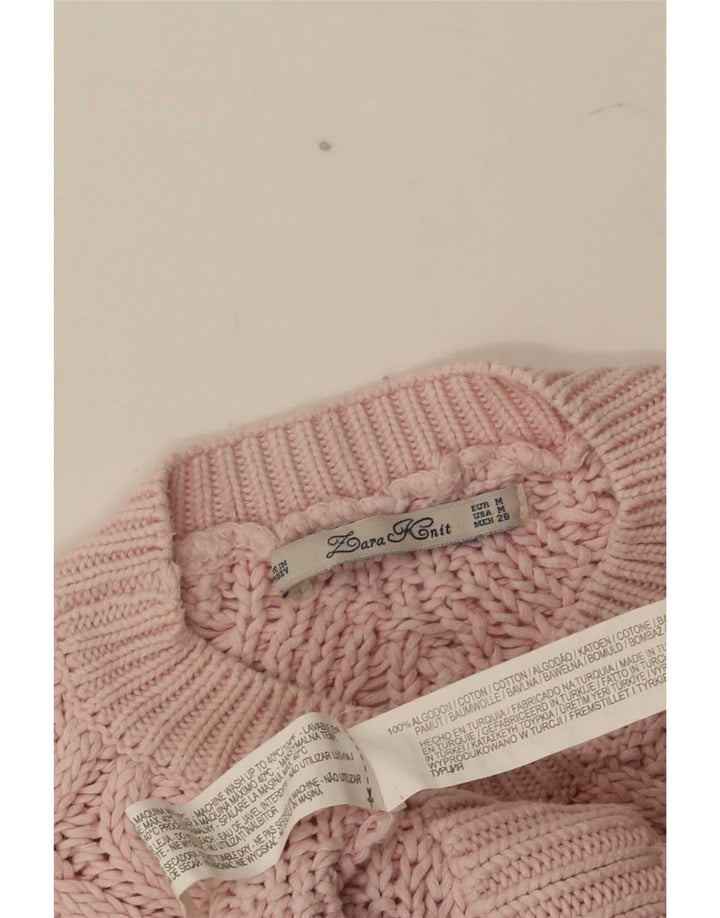 Zara Dame sweater med rund hals DK 14 Medium Pink Bomuld