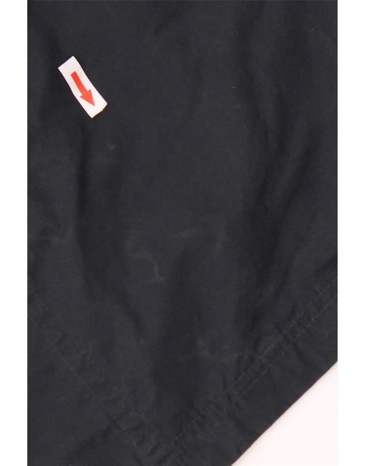 Hackett Herre Double Breasted Coat UK 38 Medium Navy Blue Nylon