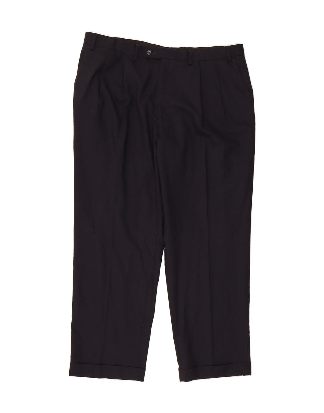 MICHAEL KORS Mens Pegged Suit Trousers W40 L30 Navy Blue Wool Vintage Michael Kors and Second-Hand Michael Kors from Messina Hembry 