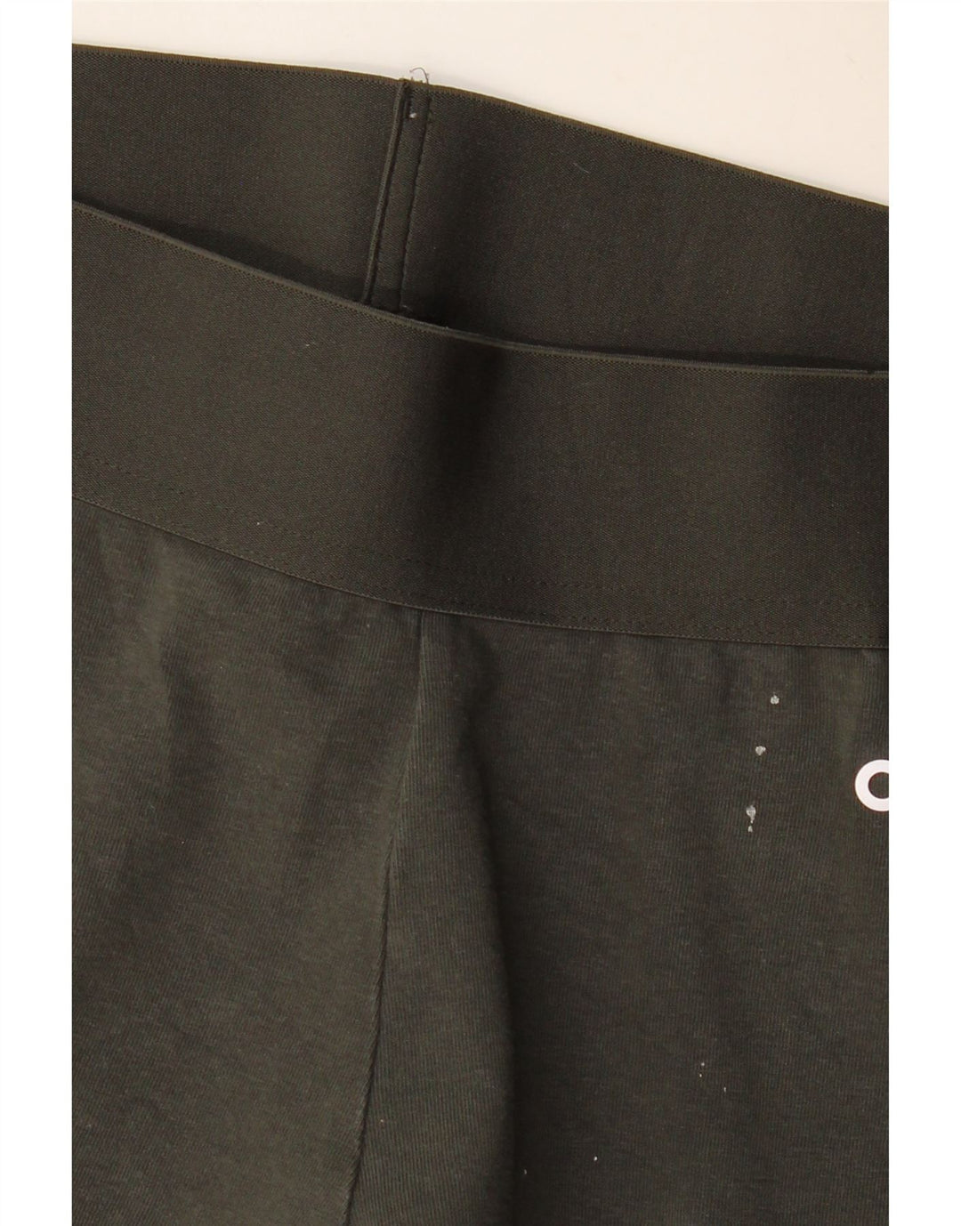 Adidas Dame Leggings UK 12/14 Medium Khaki Bomuld