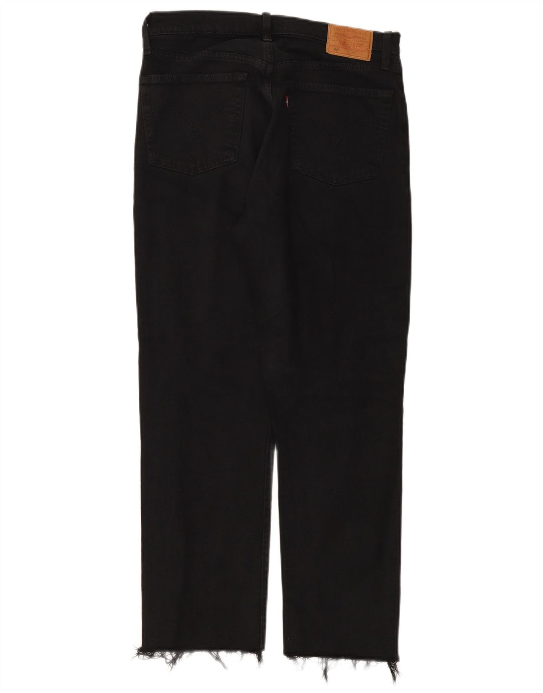 Levi's Dame 501 Straight Jeans W28 L28 Sort Bomuld