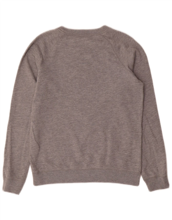 JACK WILLS Dame Sweatshirt Jumper UK 10 Small Grey Flecked Bomuld
