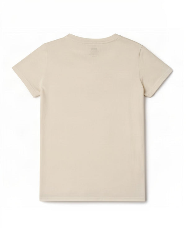 Levi's Dame Grafisk T-Shirt Top UK 10 Small White
