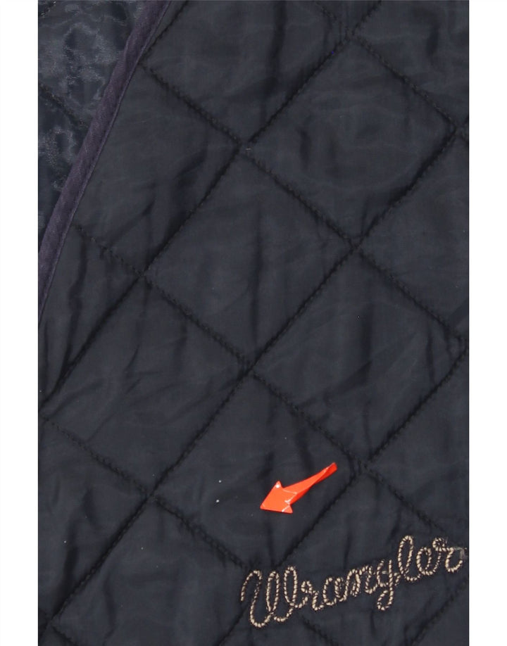 Wrangler Herre Quiltet Gilet UK 38 Medium Navy Blue Polyamid