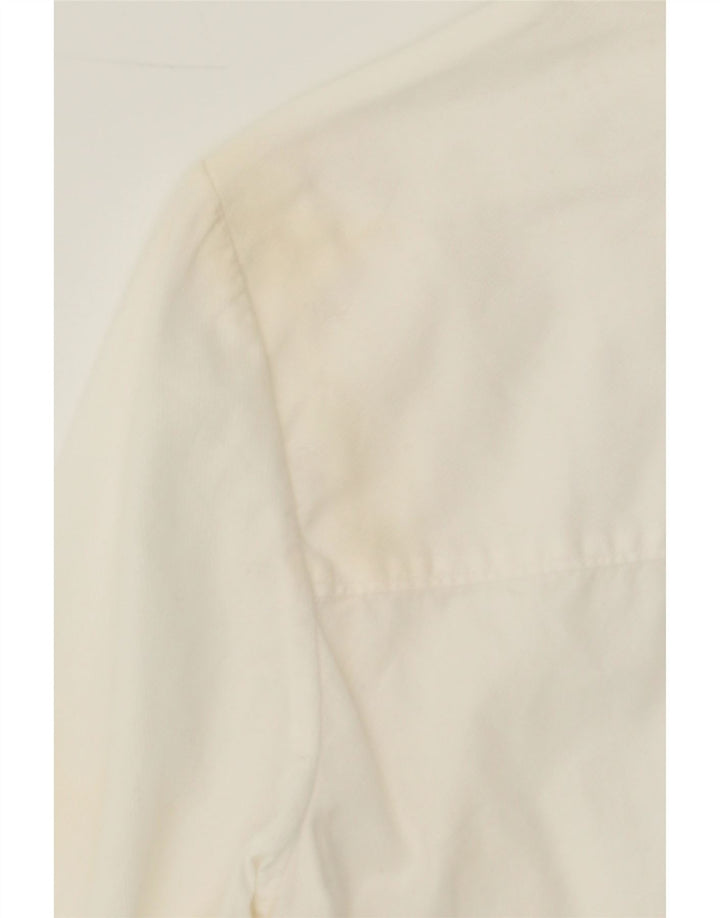 MASSIMO DUTTI Womens Shirt Dress US 6 Small White Cotton Vintage Massimo Dutti and Second-Hand Massimo Dutti from Messina Hembry 