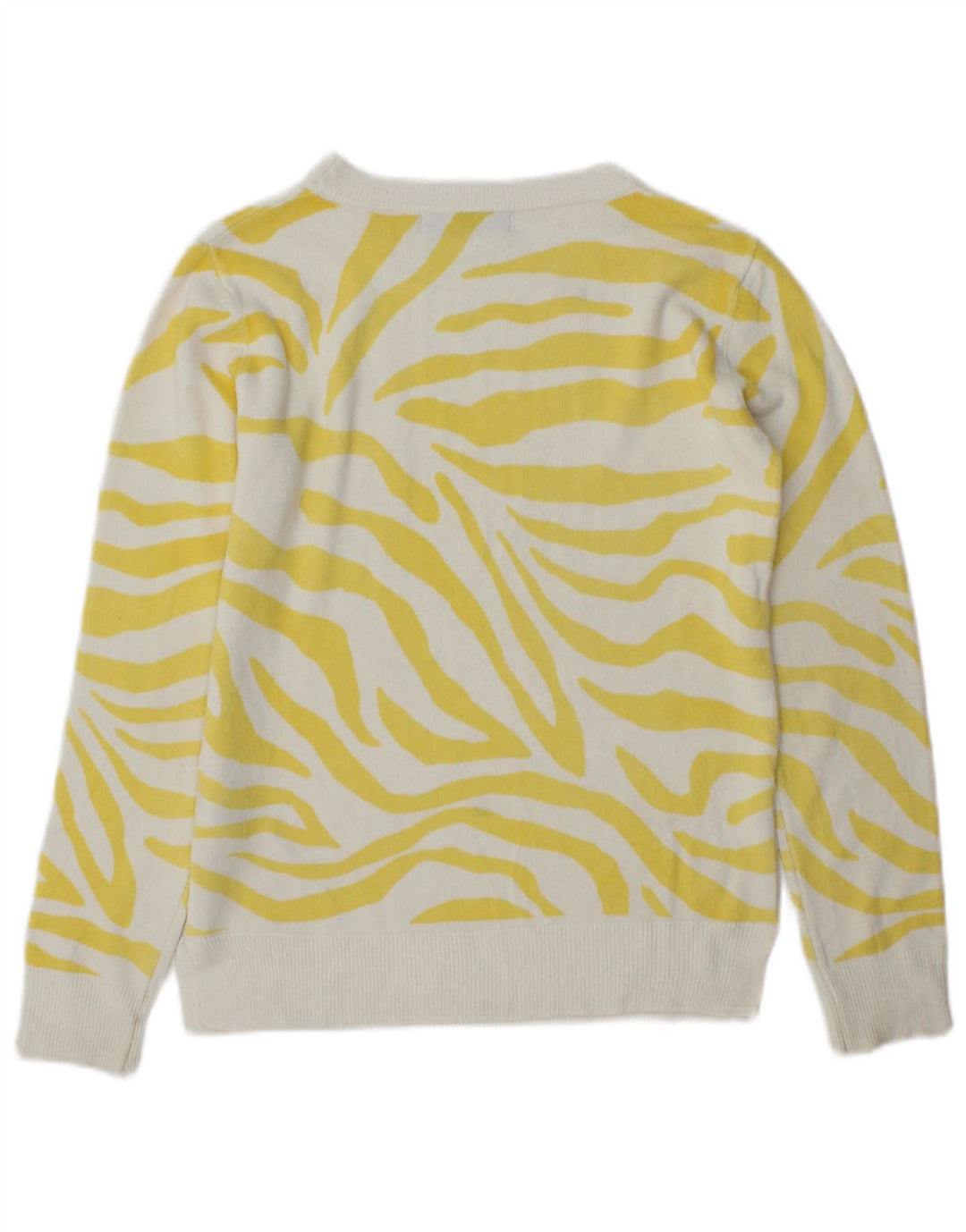 Marks & Spencer Dame Boat Neck Jumper Sweater UK 8 Small Yellow