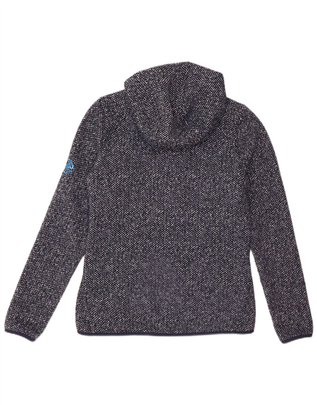 Mammut Sweater med lynlås til kvinder Small Blue Flecked Polyester
