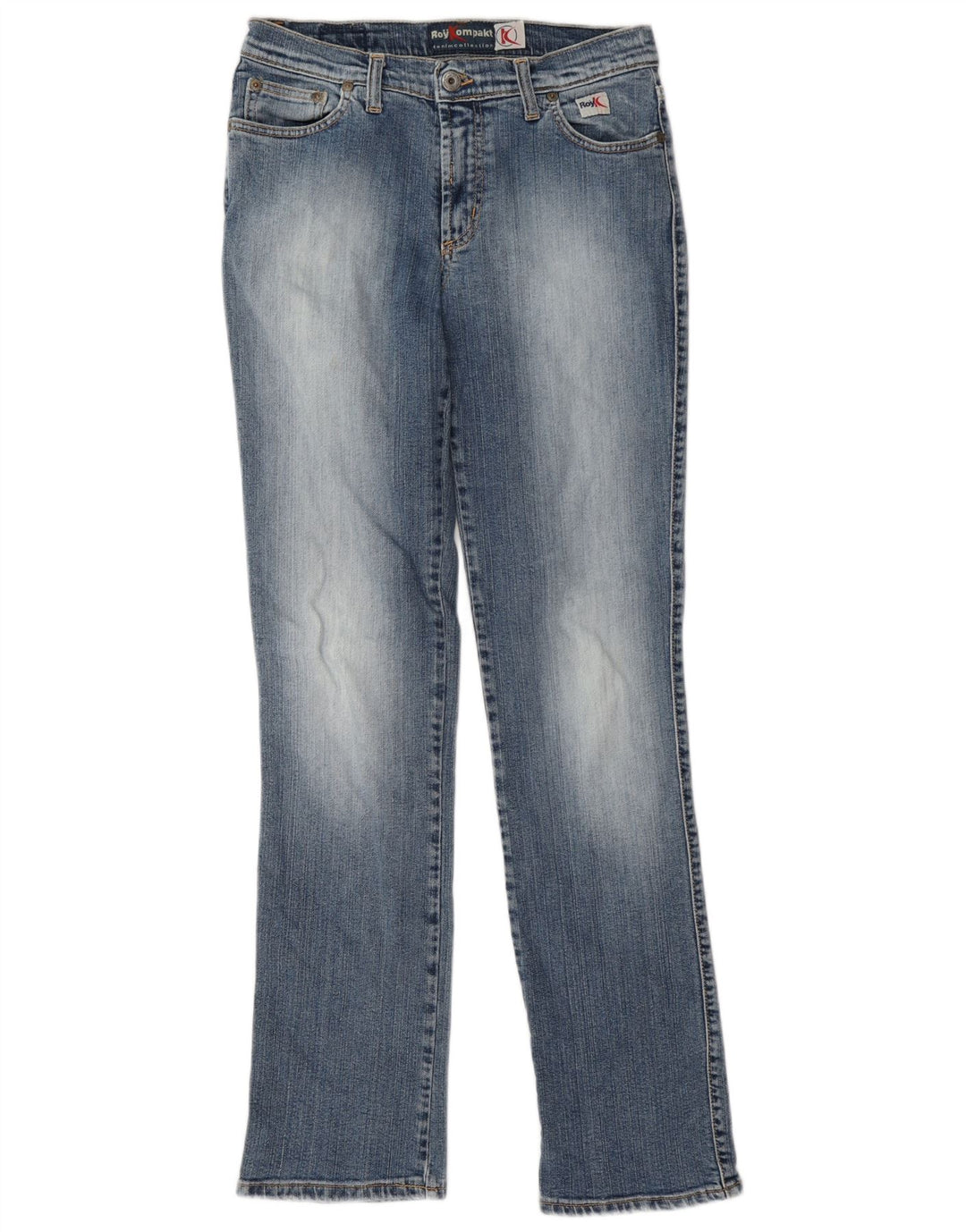 Roy Kompakt Dame Straight Jeans W30 L31 Blå Bomuld