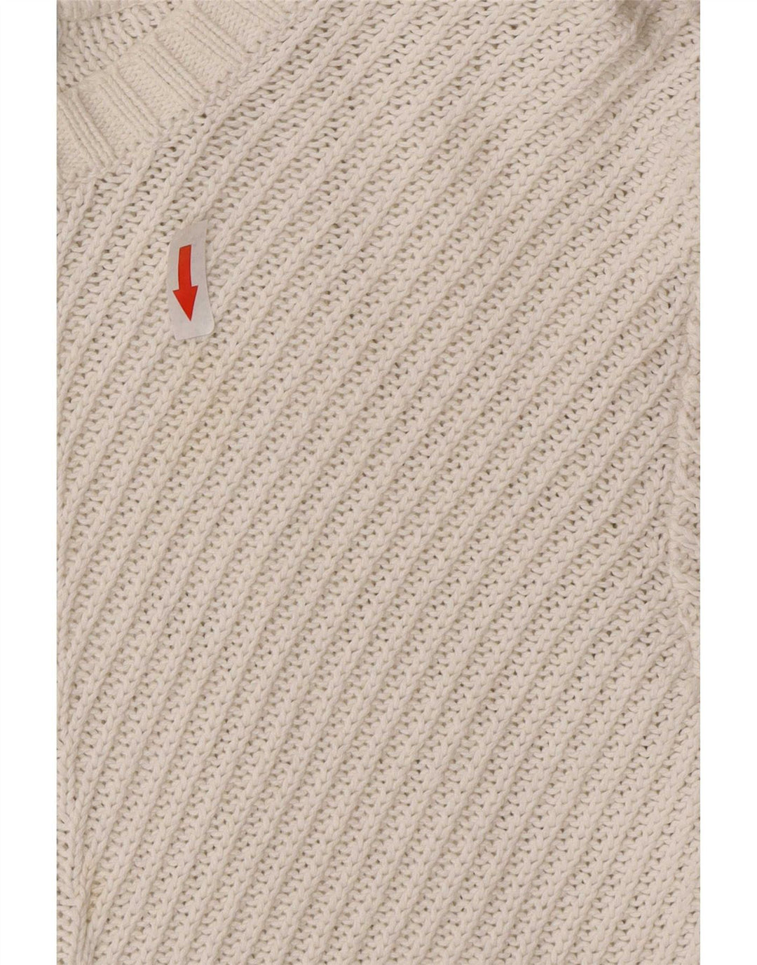 Marks & Spencer Dame Boat Neck Jumper Sweater UK 14 Medium Off White
