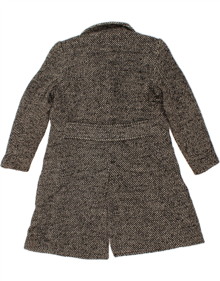 MICHAEL KORS Womens Double Breasted Coat US 12 Large Black Striped Vintage Michael Kors and Second-Hand Michael Kors from Messina Hembry 