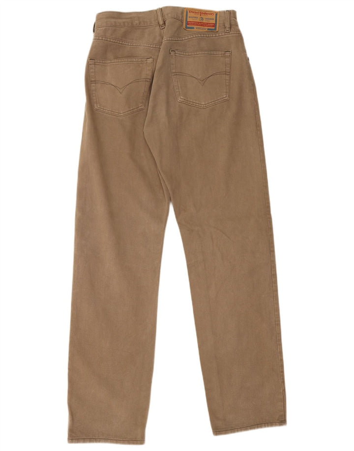 Diesel Straight Jeans til mænd W32 L33 Brun bomuld