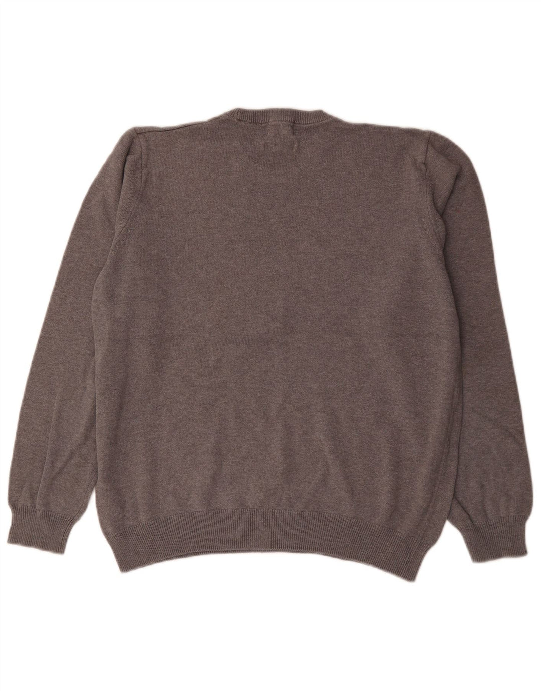 Marks & Spencer Herre sweater med rund hals, stor grå bomuld