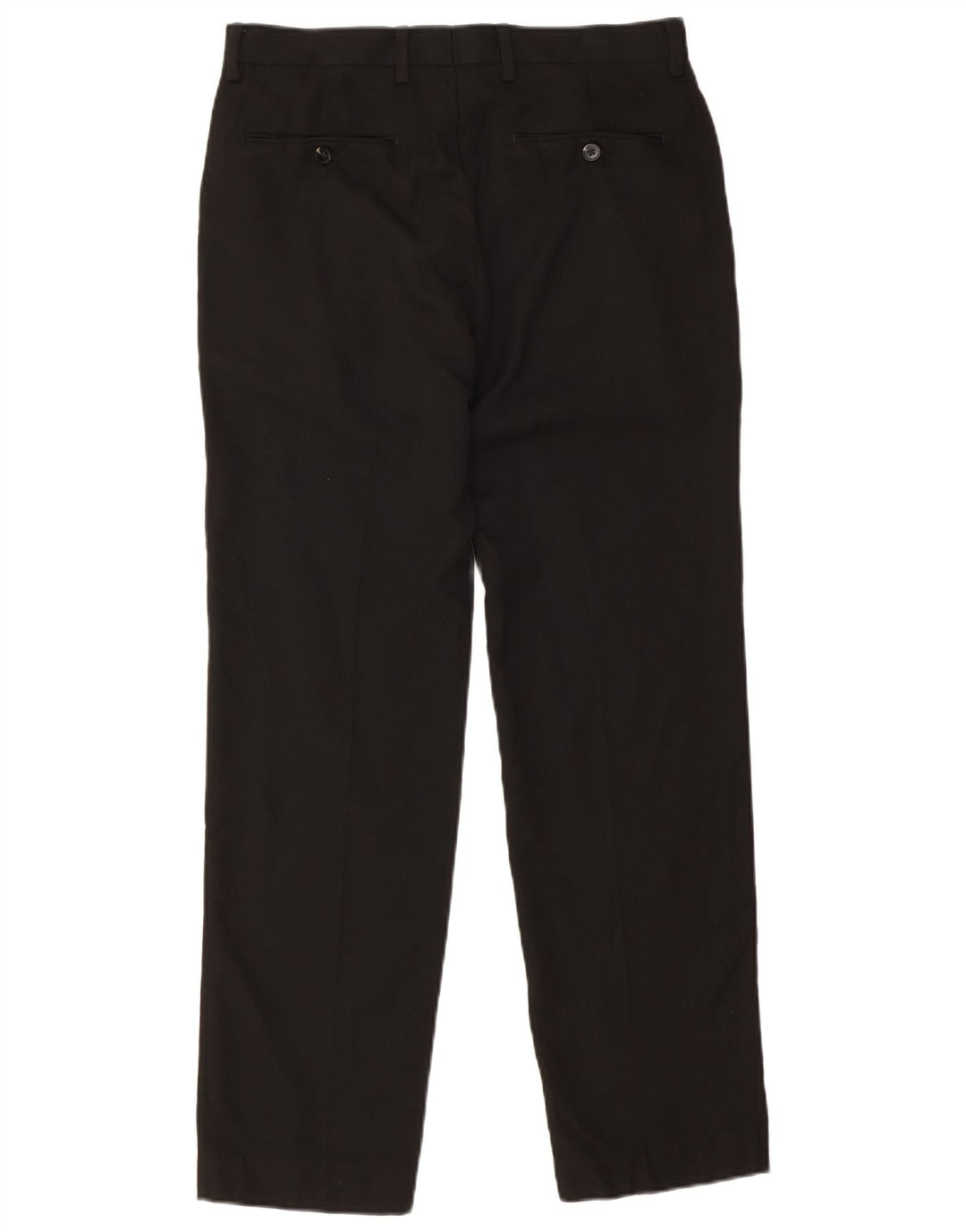 Marks & Spencer Lige Chinobukser til kvinder W32 L31 Sort polyester