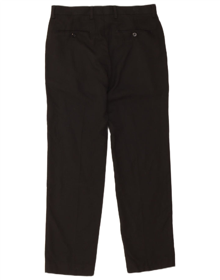 Marks & Spencer Lige Chinobukser til kvinder W32 L31 Sort polyester
