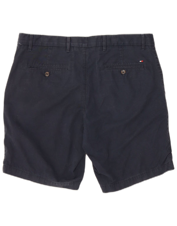 Tommy Hilfiger Herre Chino Shorts W36 Large Navy Blue Bomuld
