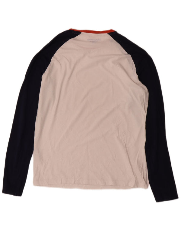Jack & Jones Herre Regular Fit Top Langærmet Medium White Colourblock