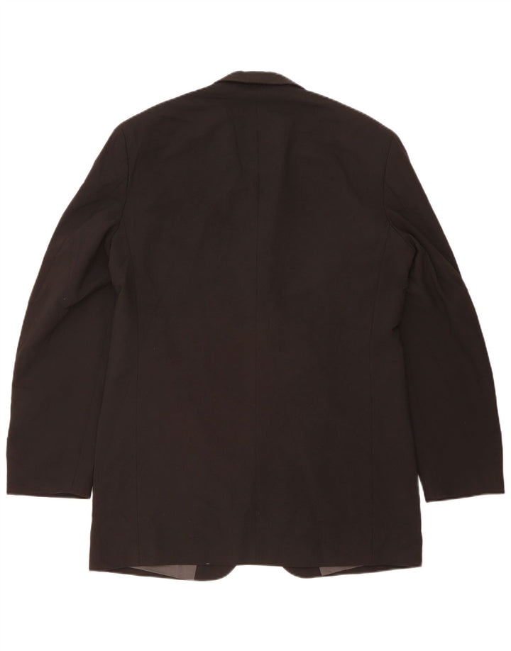 Marks & Spencer Herre 3-knaps blazerjakke UK 40 Medium Sort Polyester