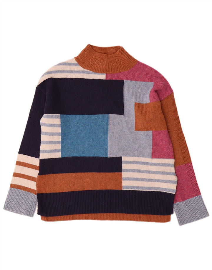 WHITE STUFF Dame Turtle Neck Jumper Sweater UK 8 Small Multicolored