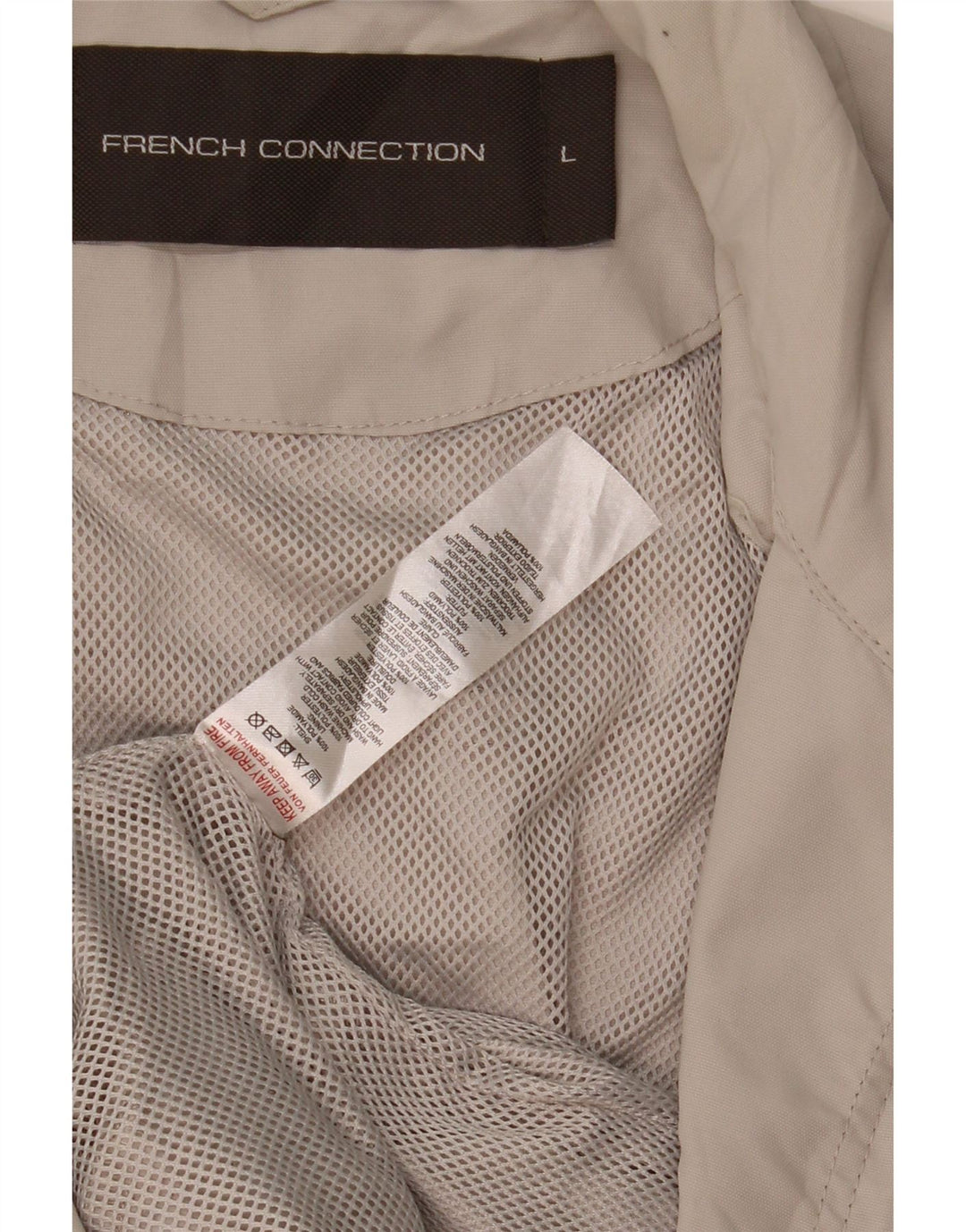 French Connection Herre Utility Jacket UK 40 Large Beige Polyamid