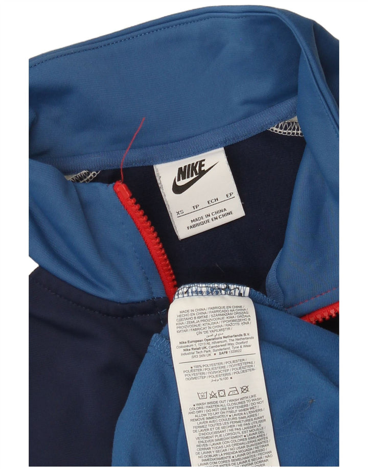Nike Træningsdragt til mænd Topjakke XS Blå Colourblock Polyester